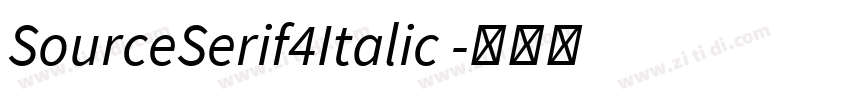 SourceSerif4Italic 字体转换 SourceSerif4Italic 字体转换